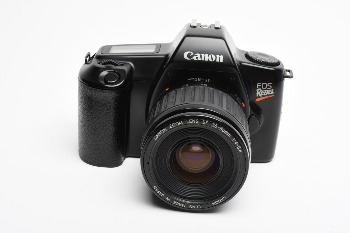 Canon EOS Rebel 35mm SLR EF 35-80mm F4-5.6, strap+case, Great!