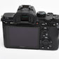 Sony A7 III Mirrorless Body, batt+charger, Only 2280 Acts! Great!
