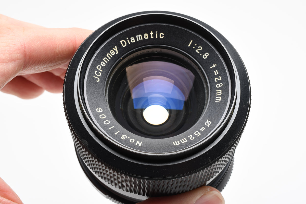 JCPenny Diamatic 28mm F2.8 Wide Angle Lens for M42 Mount w/Caps, Nice!