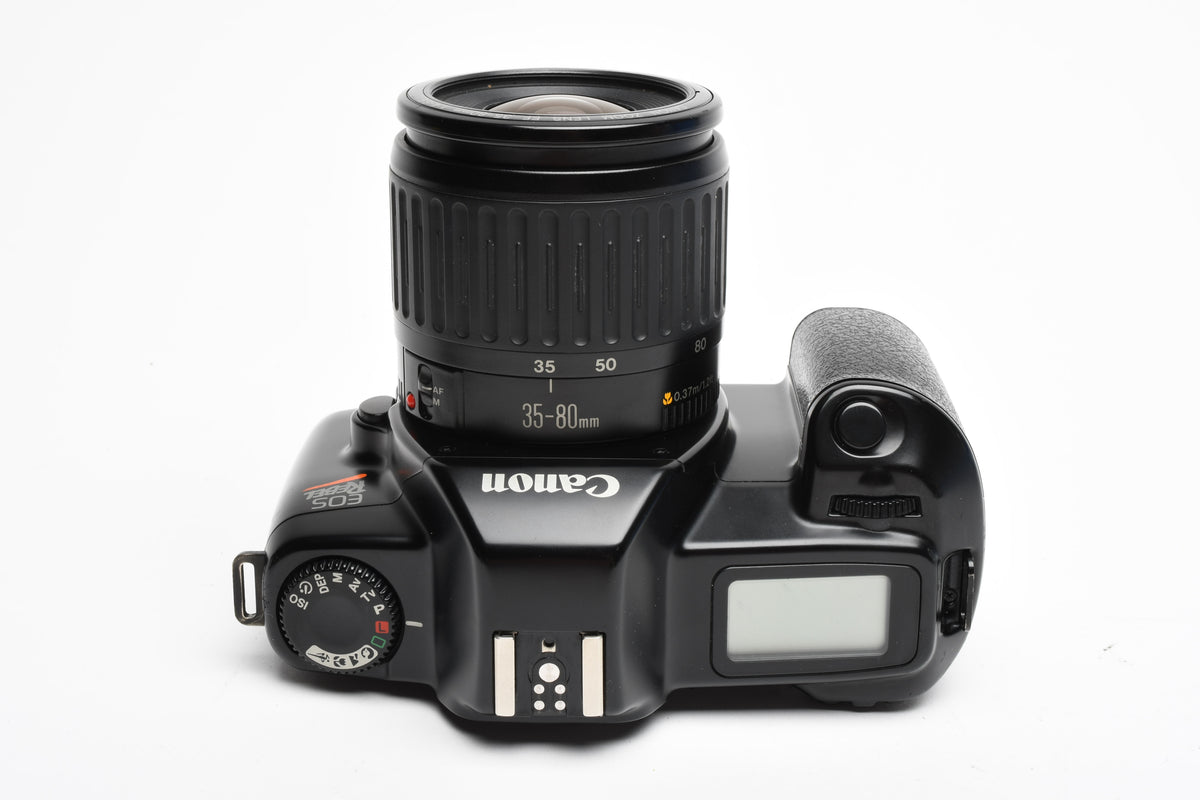 Canon EOS Rebel 35mm SLR EF 35-80mm F4-5.6, strap+case, Great!