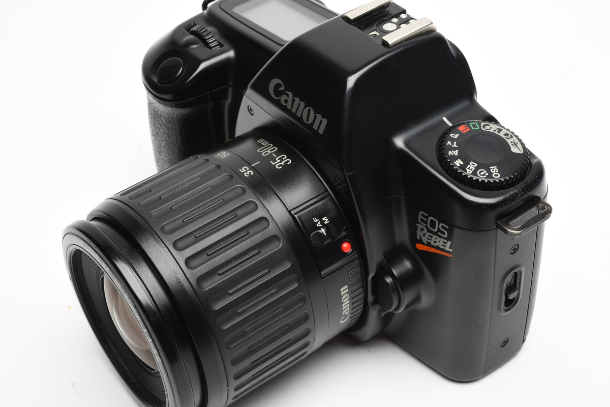 Canon EOS Rebel 35mm SLR EF 35-80mm F4-5.6, strap+case, Great!