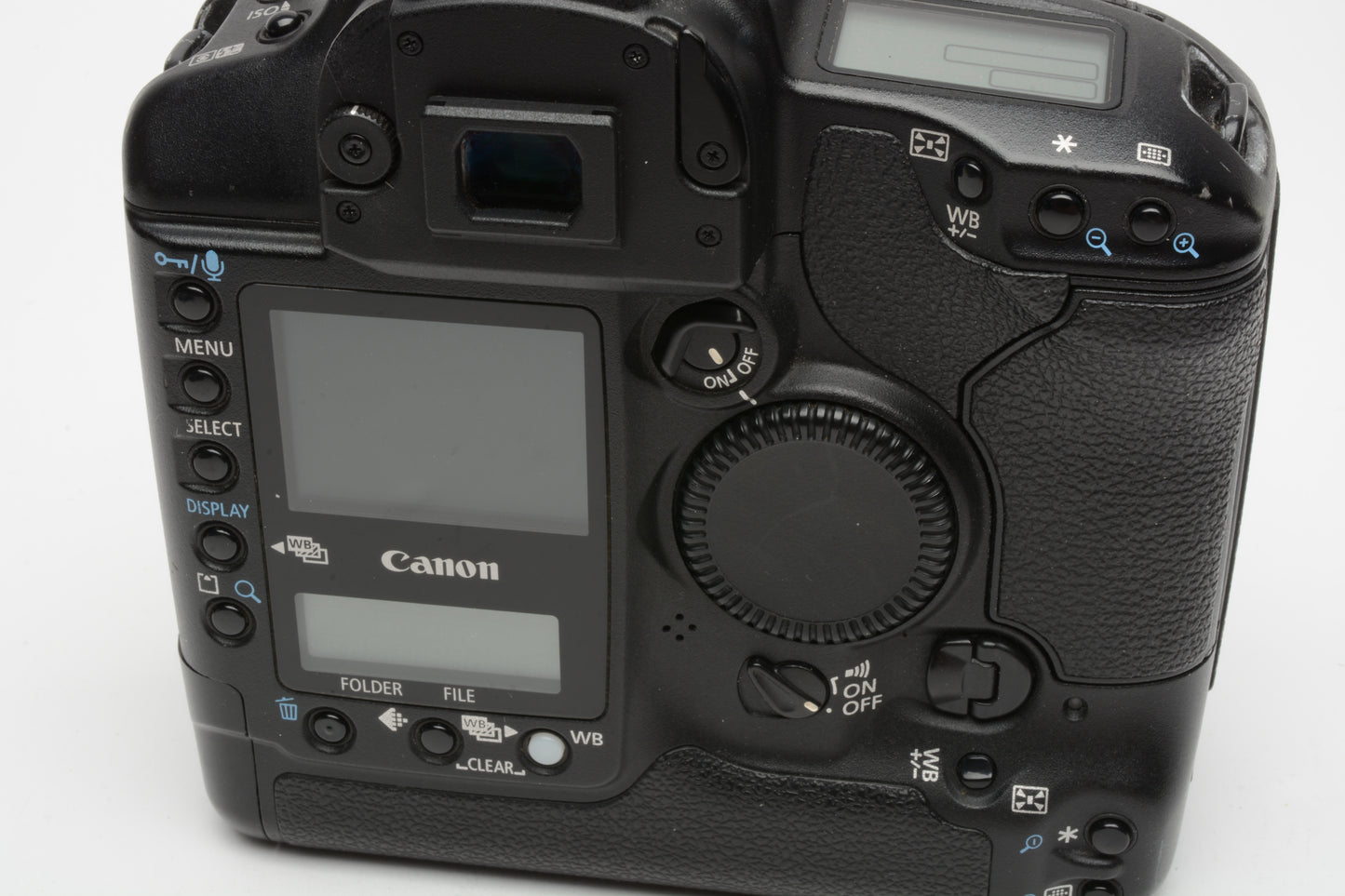 Canon EOS 1D Mark II Body, 2 batts+charger+cap, Only 11% use, tested, Great!