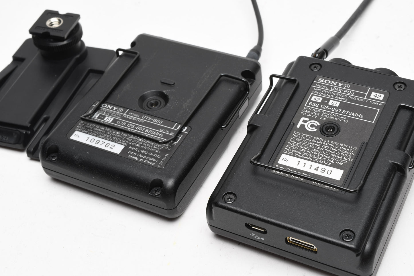 Sony UWP-D11 (URX-P03+UTX-B03) Transmitter / Receiver Combo, Tested
