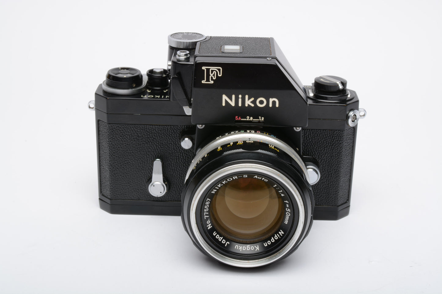 Nikon F Photomic Black body w/Nikkor-S 50mm f1.4 lens, UV, cap, strap, New seals, Nice!