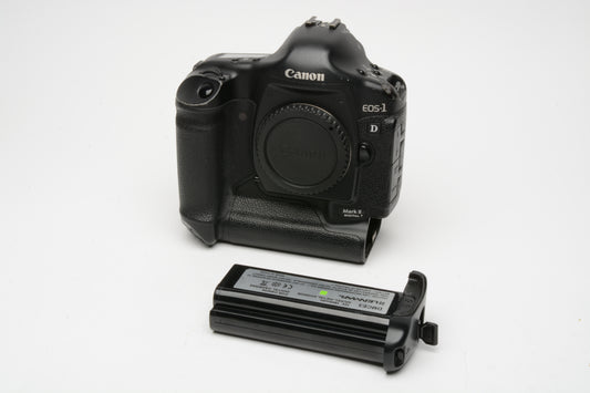 Canon EOS 1D Mark II Body, batt+cap, 56% use, tested, Great!