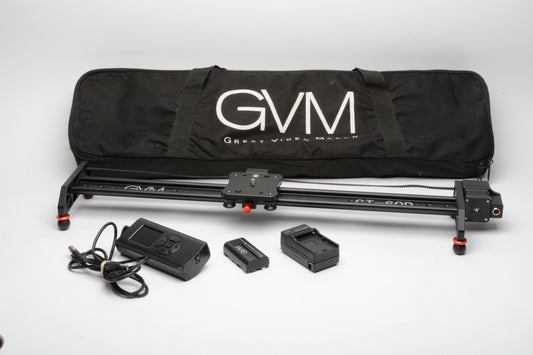 GVM GT-60D Camera Slider w/batt, charger, remote, case, tested