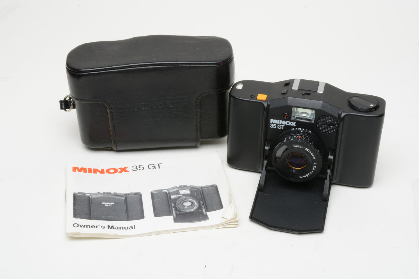 Minox 35 GT 35mm compact Point & Shoot camera, case, manual, tested, great!