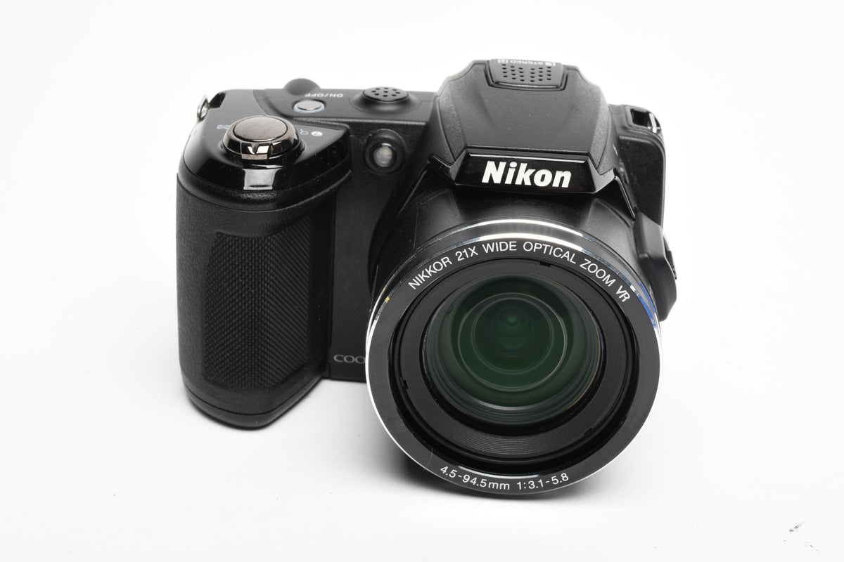 Nikon Coolpix L120 14.1MP Digital Point&Shoot strap+cap, Clean