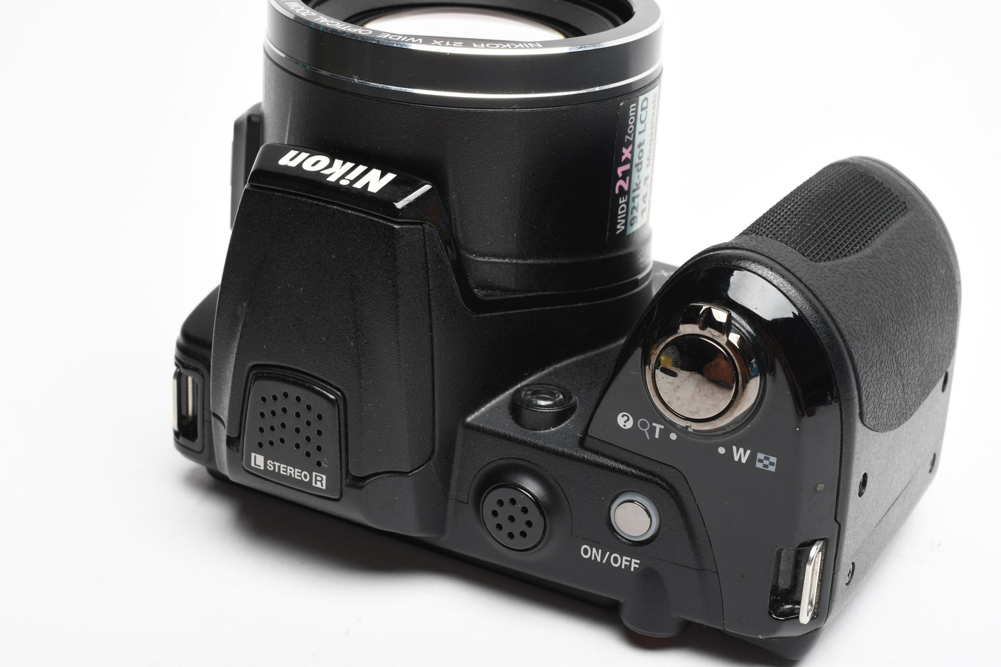 Nikon Coolpix L120 14.1MP Digital Point&Shoot strap+cap, Clean