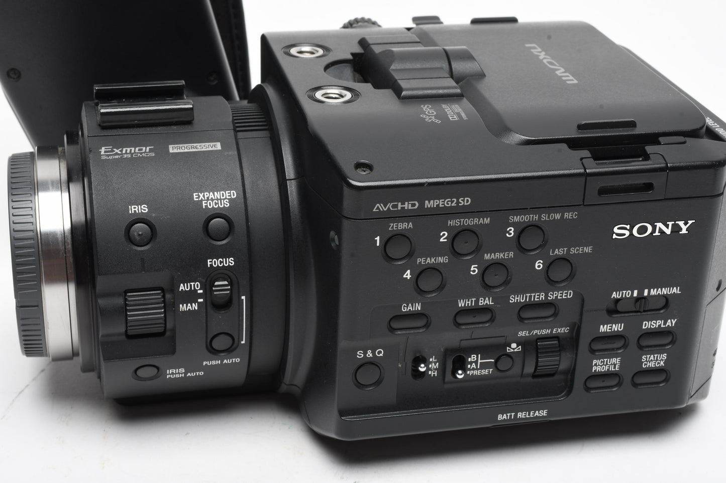Sony NEX-FS100U AVCHD 14MP Full HD, Batt+charger, Only 260 Hours
