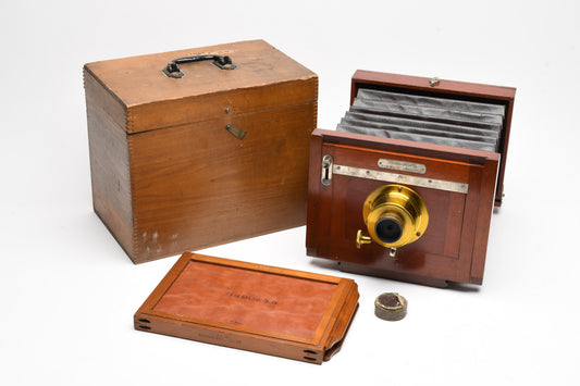 Rochester Optical New Improved Model 6x8 camera w/Brass Darlot lens+Holder