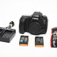 Canon EOS 6D Mark II 26.2MP DSLR body, 2X batts, charger, 187K Acts, Good!