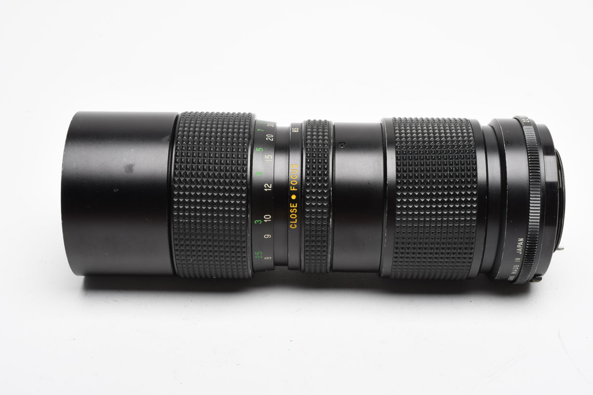 Vivitar 85-205mm f3.8 Telephoto zoom lens w/M42 mount, caps, Box, Good, Read*
