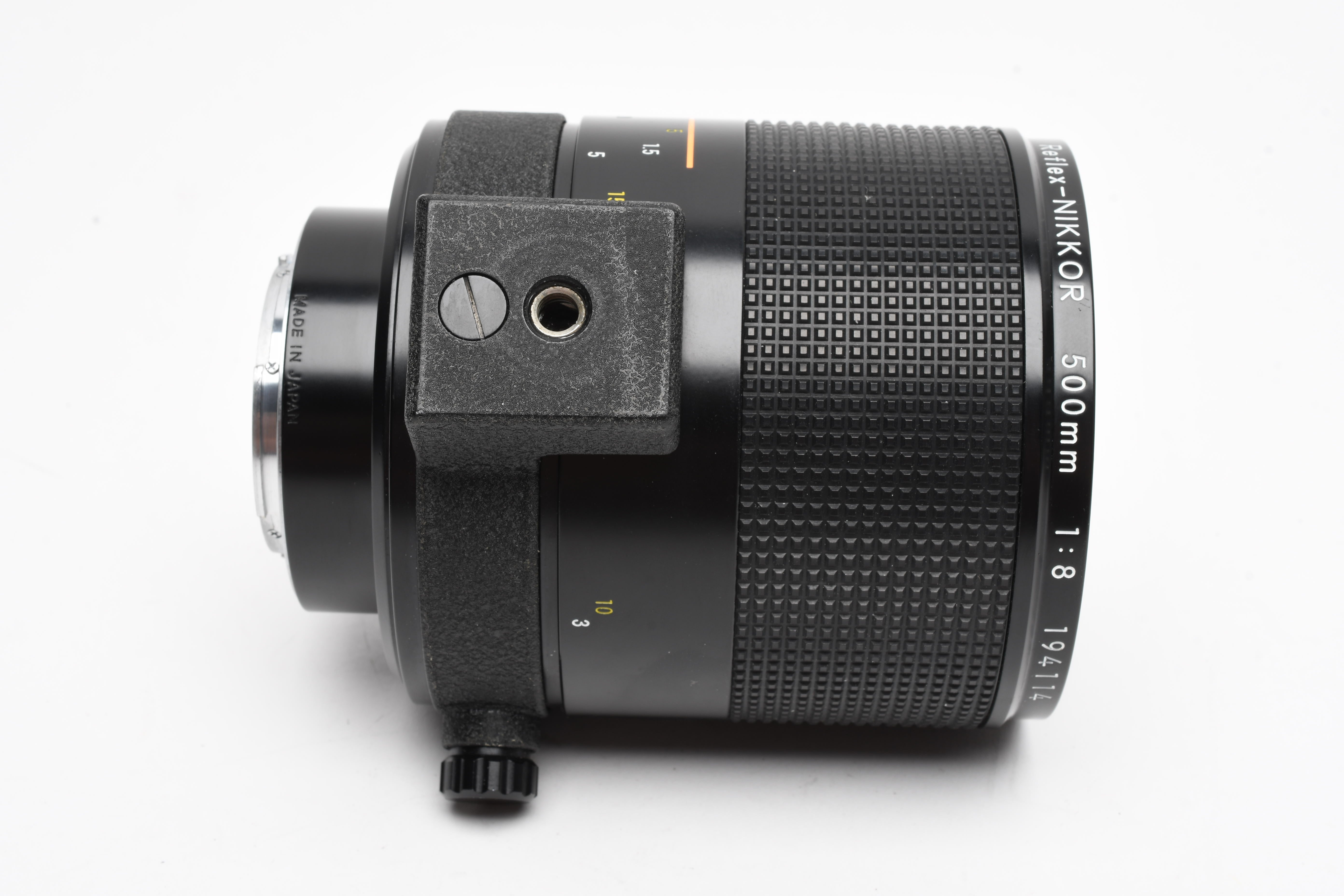 Nikon Reflex Nikkor 500mm f8 Macro Mirror lens, caps, 5X filters