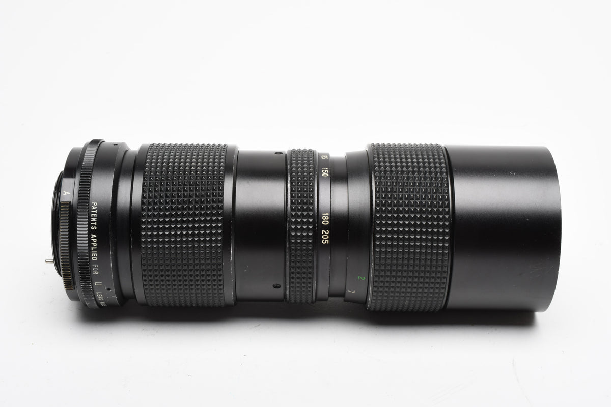 Vivitar 85-205mm f3.8 Telephoto zoom lens w/M42 mount, caps, Box, Good, Read*