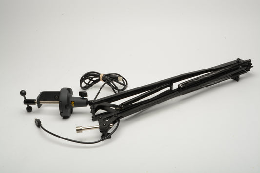 Auray BAI-2U 2-Section Broadcast Arm w/Internal Springs & Integrated USB Cable + Clamp