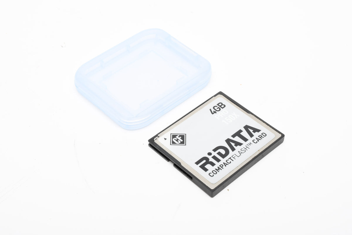 RiData 4GB Pro 150X CF Compact Flash Card in Jewel Case, Formatted