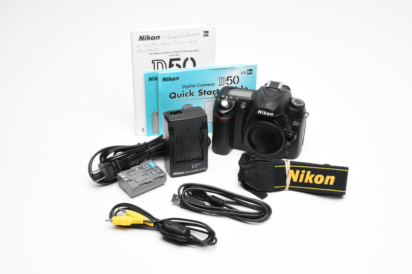Nikon D50 DSLR body Only w/Batt+charger+manuals Only 4810 Acts