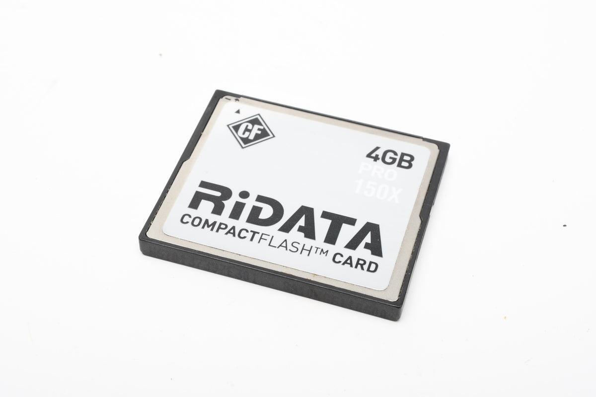 RiData 4GB Pro 150X CF Compact Flash Card in Jewel Case, Formatted