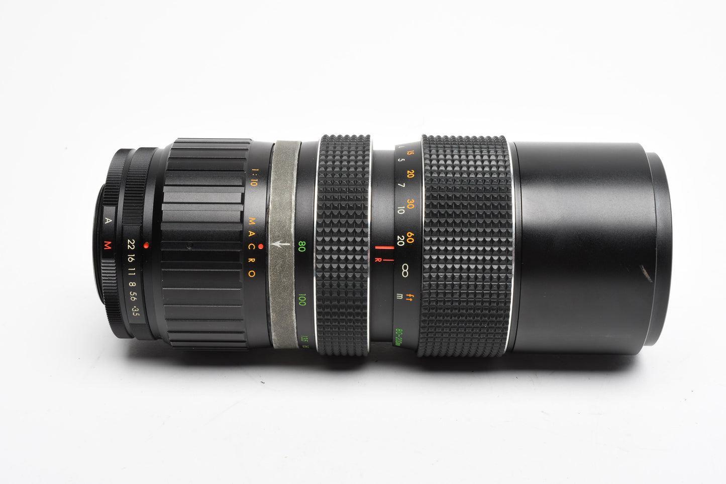 Focal 80-200mm f3.5 Telephoto zoom lens for M42 Mount + Collar, Pouch, UV, Good!