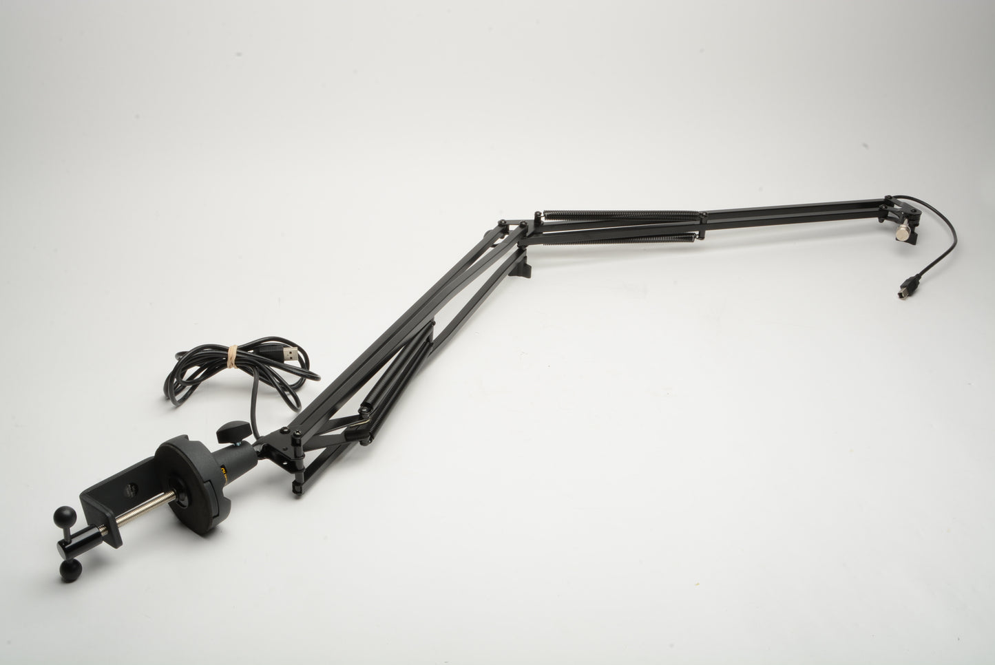 Auray BAI-2U 2-Section Broadcast Arm w/Internal Springs & Integrated USB Cable + Clamp