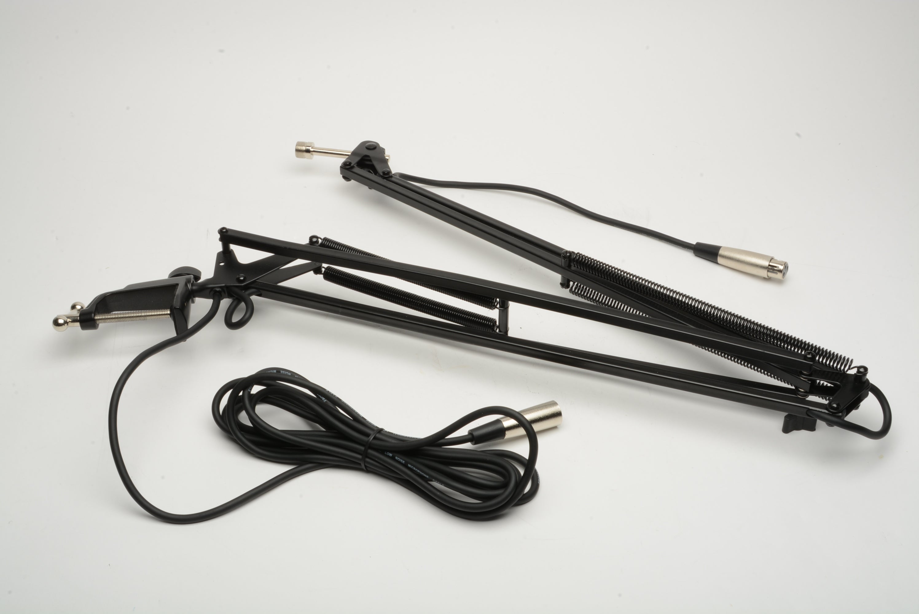 Spring Wire Mic 2-Section Broadcast Arm w/Internal Springs & Integrated low noise mic ...