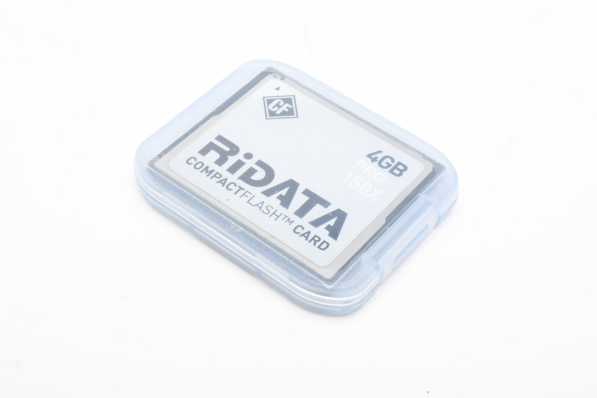 RiData 4GB Pro 150X CF Compact Flash Card in Jewel Case, Formatted