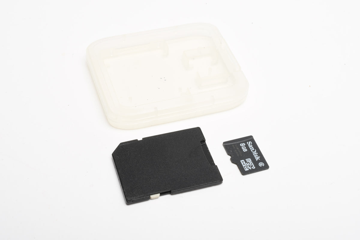 SanDisk 8GB MicroSD HC Card in Jewel Case w/SD Card Adapter, Formatted