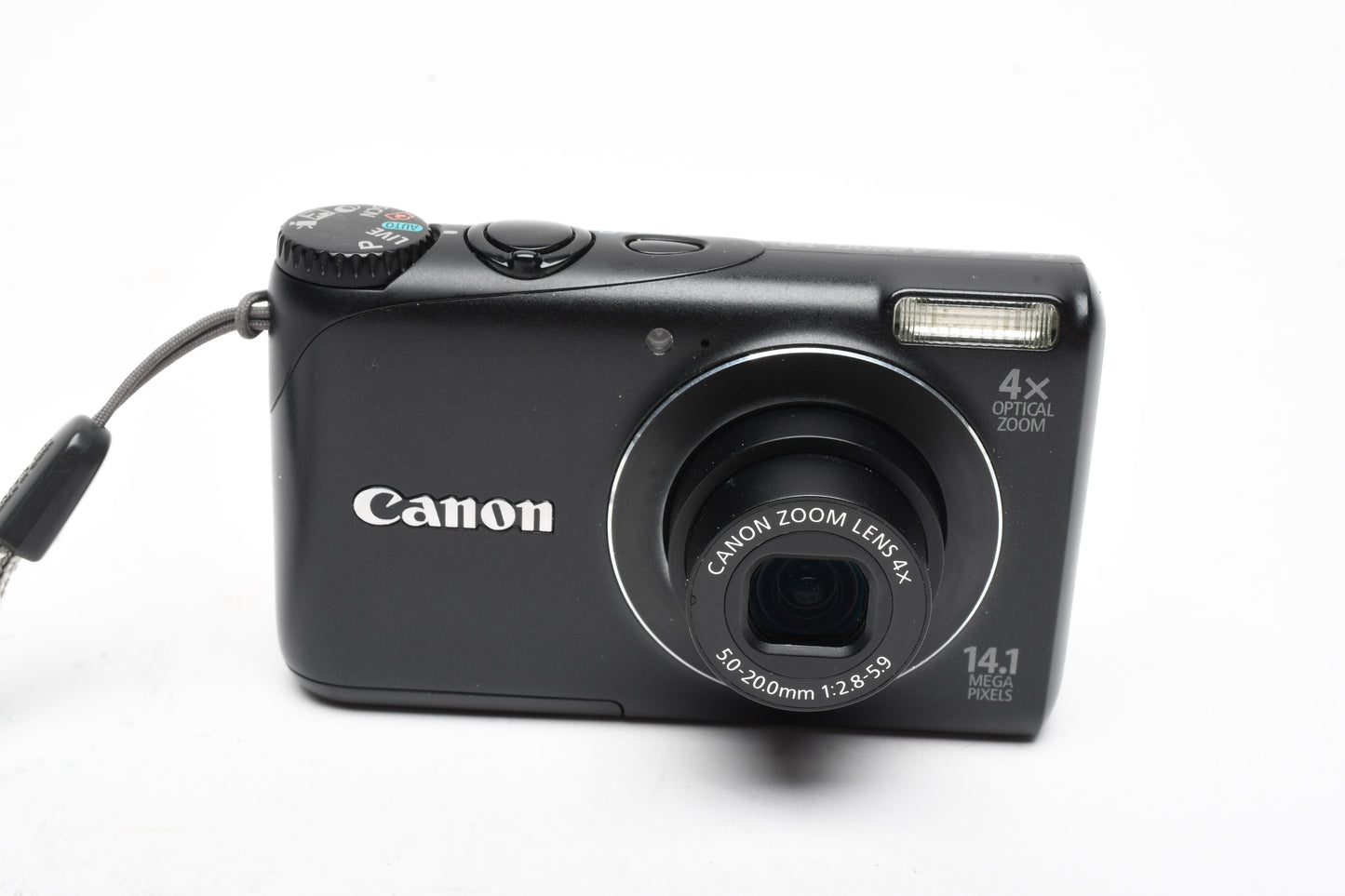 Canon Powershot A2200 14.1MP Digital Point&Shoot (Black), Batt+charger+SD Tested