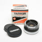 Tamron SP F System 2X Teleconverter Canon FD Mount, Caps, Box