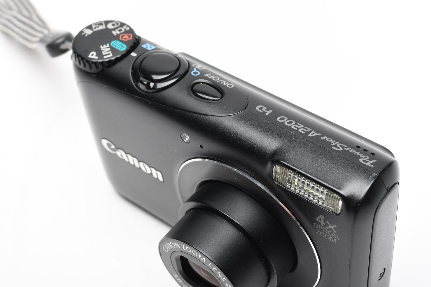 Canon Powershot A2200 14.1MP Digital Point&Shoot (Black), Batt+charger+SD Tested