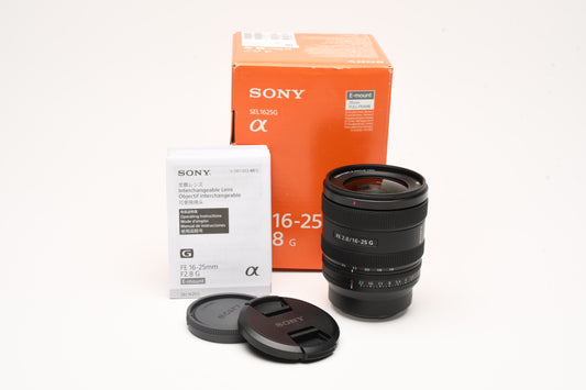 Sony FE 16-25mm f2.8 G Lens SEL1625G Sony E-Mount, Mint, Boxed, USA