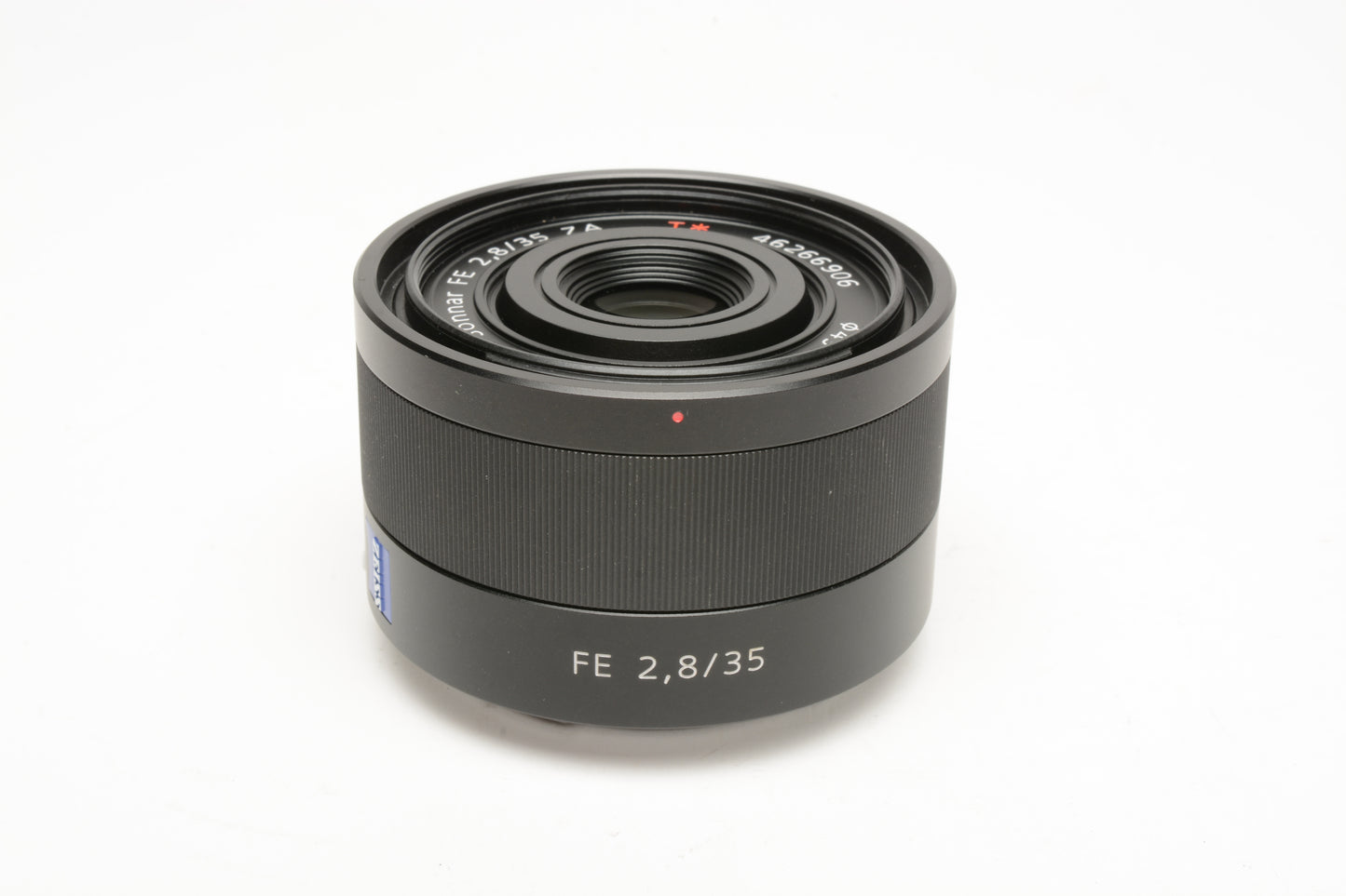 Sony FE 35mm f2.8 Sonnar T* ZA lens, hood+caps, Boxed, Mint-
