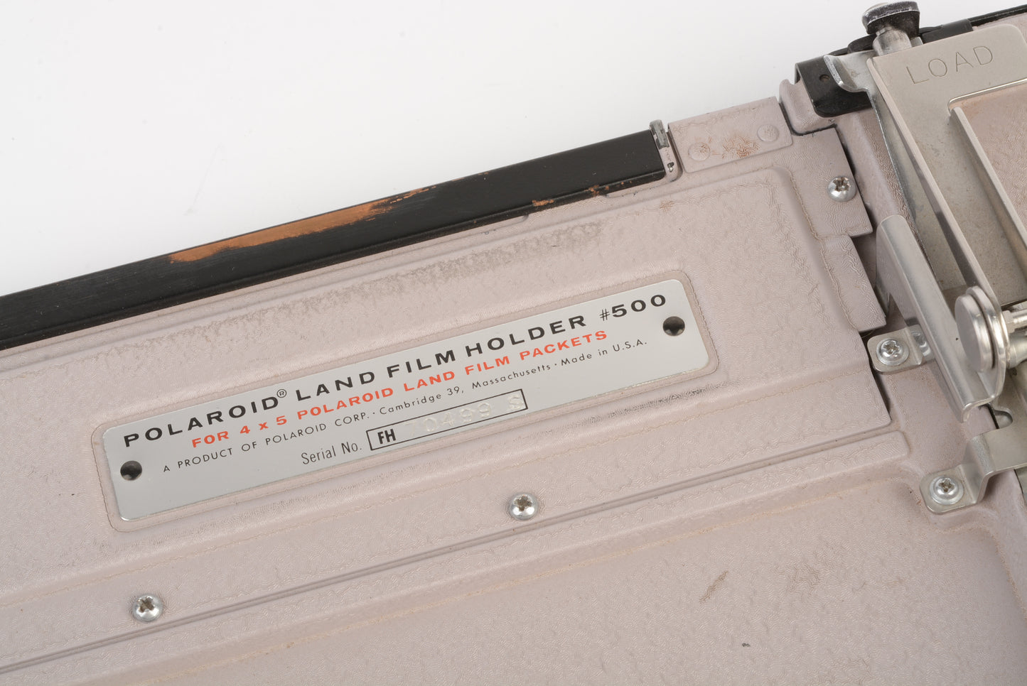 Polaroid Land Film holder #500 for 4x5 Film packets