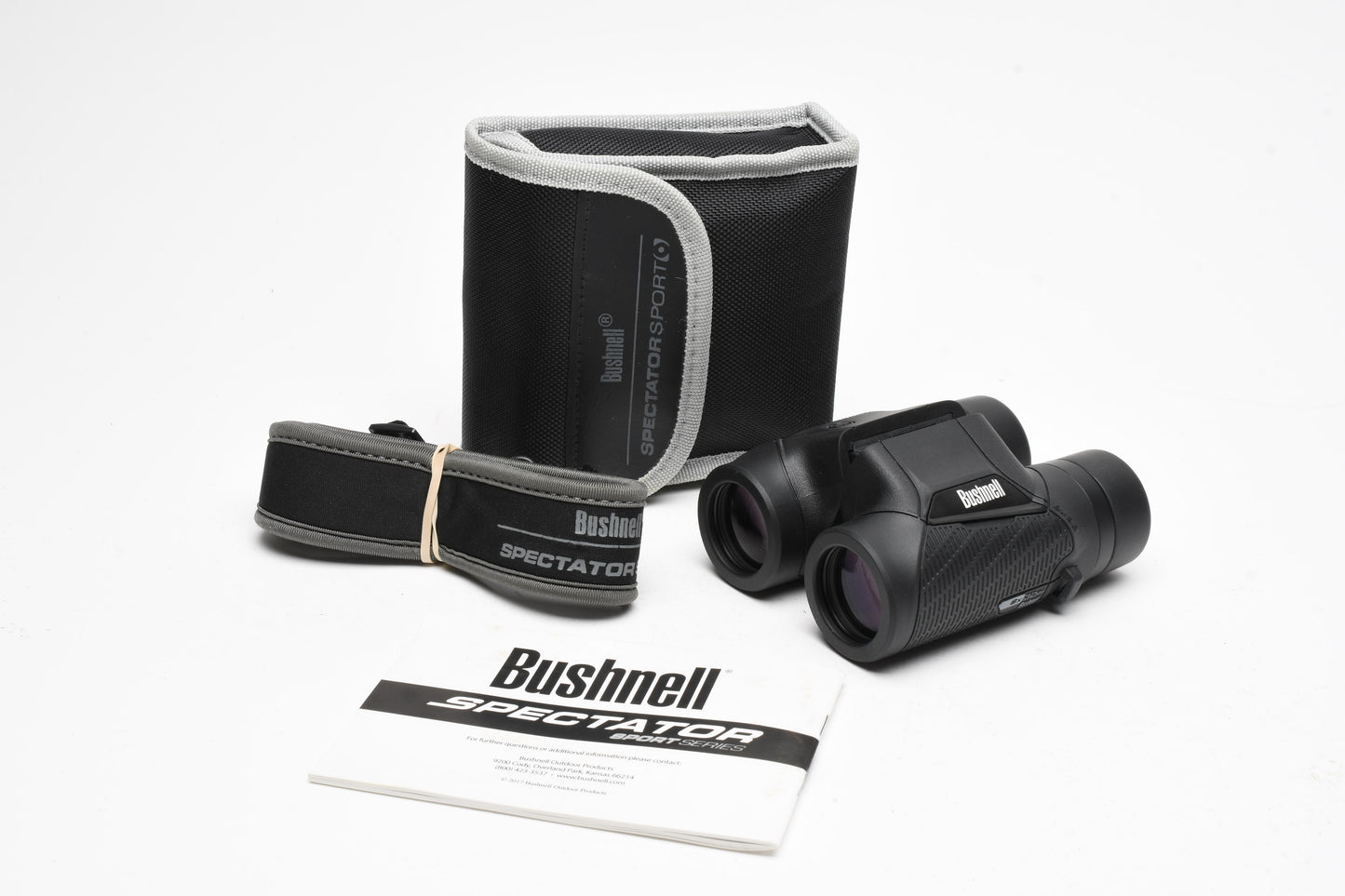 Bushnell Spectator Sport Series PermaFocus 8x32 Binoculars, Case, Strap, Nice!
