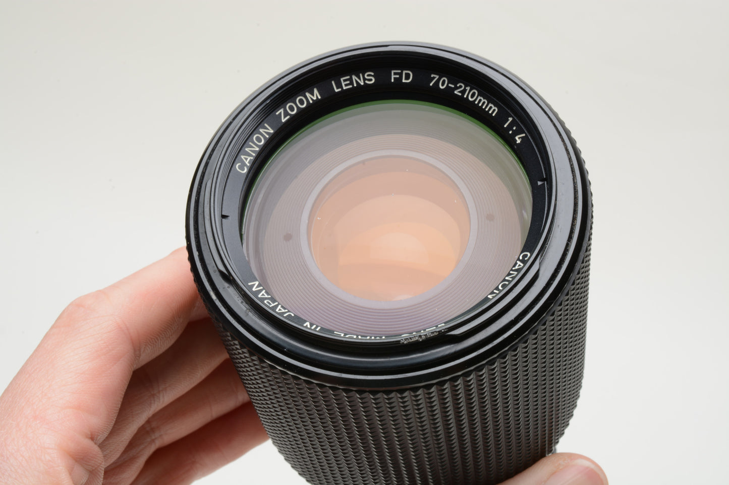 Canon FD 70-210mm f4 zoom lens, caps, good, smooth, Great with SLR