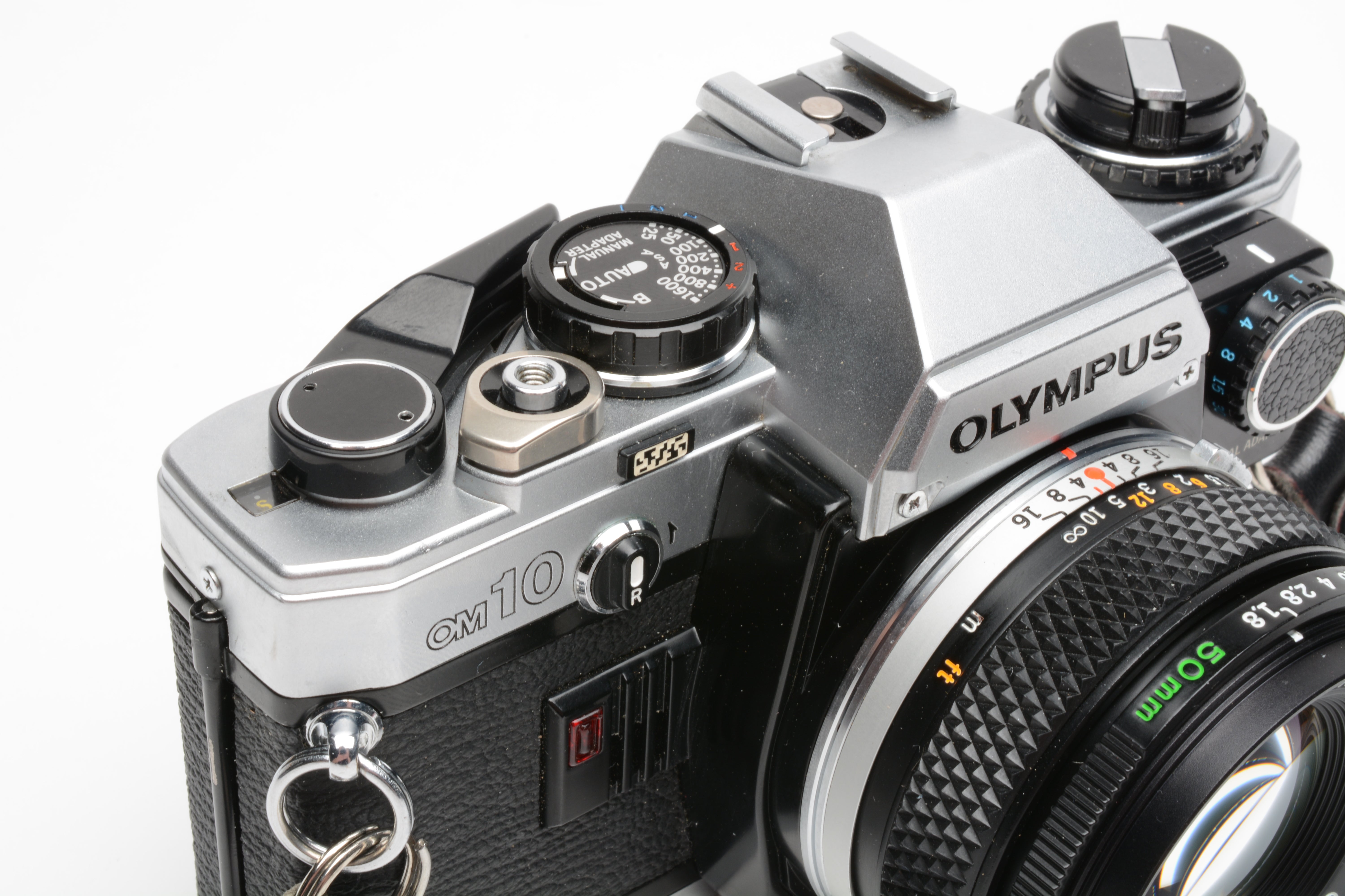 Olympus OM-10 35mm SLR w/50mm f1.8 Zuiko lens, manual, strap