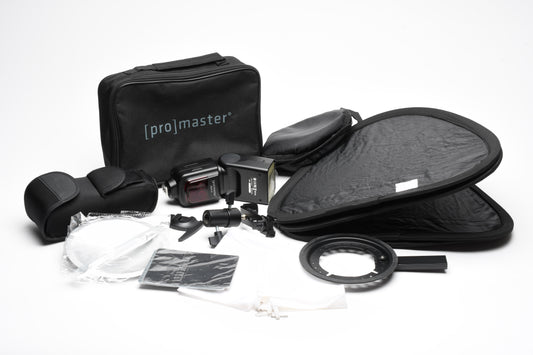 Promaster 200 ST-R flash #8574 portable flash studio light kit for Canon