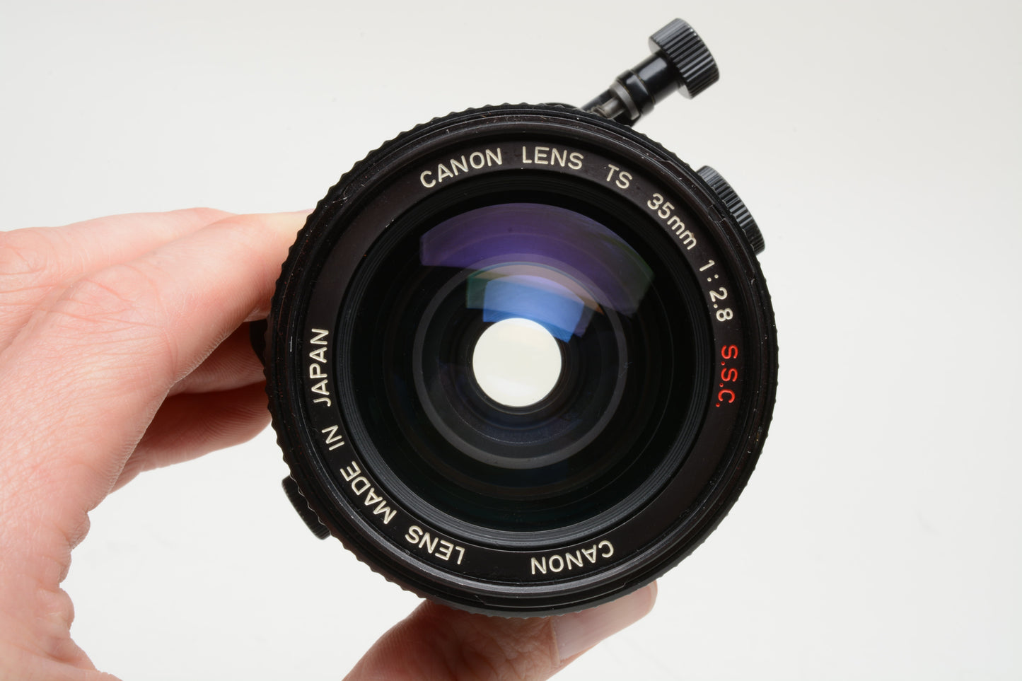 Canon 35mm f2.8 SSC TS Tilt Shift lens for Canon FD Mount, Caps, Nice!