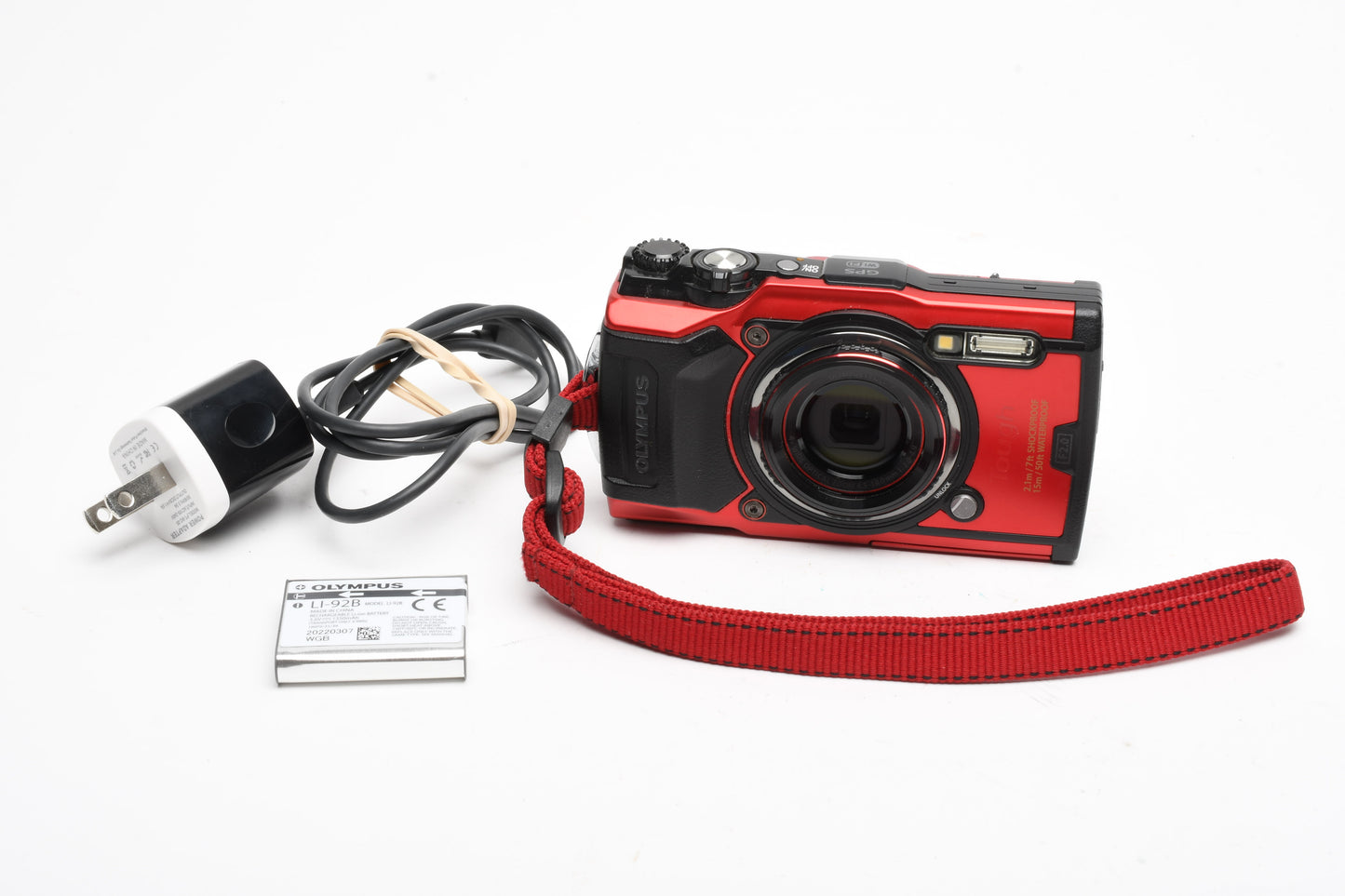 Olympus Tough TG-6 4K 12MP Digital Point&Shoot Red, Tested, Great