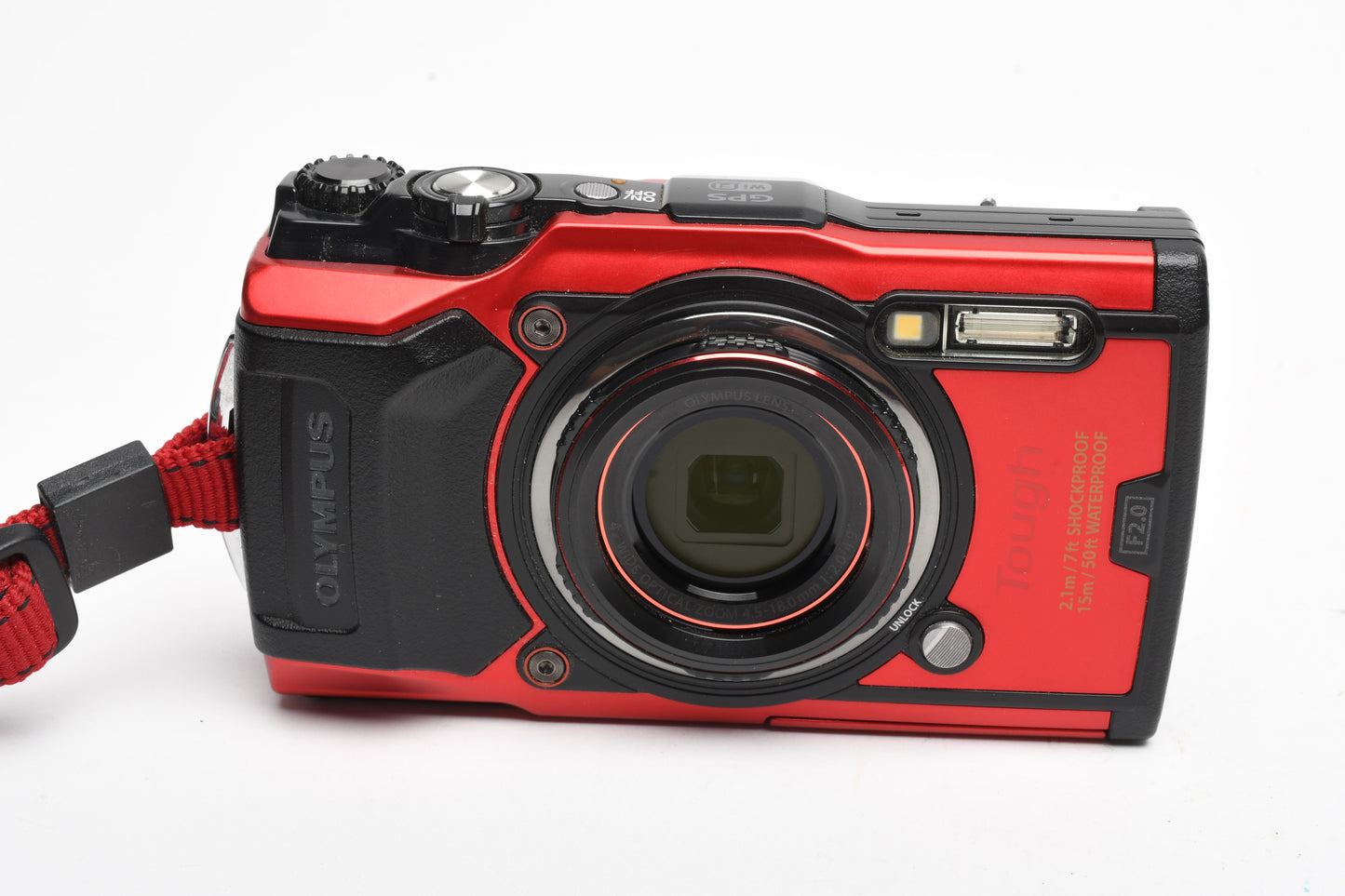 Olympus Tough TG-6 4K 12MP Digital Point&Shoot Red, Tested, Great