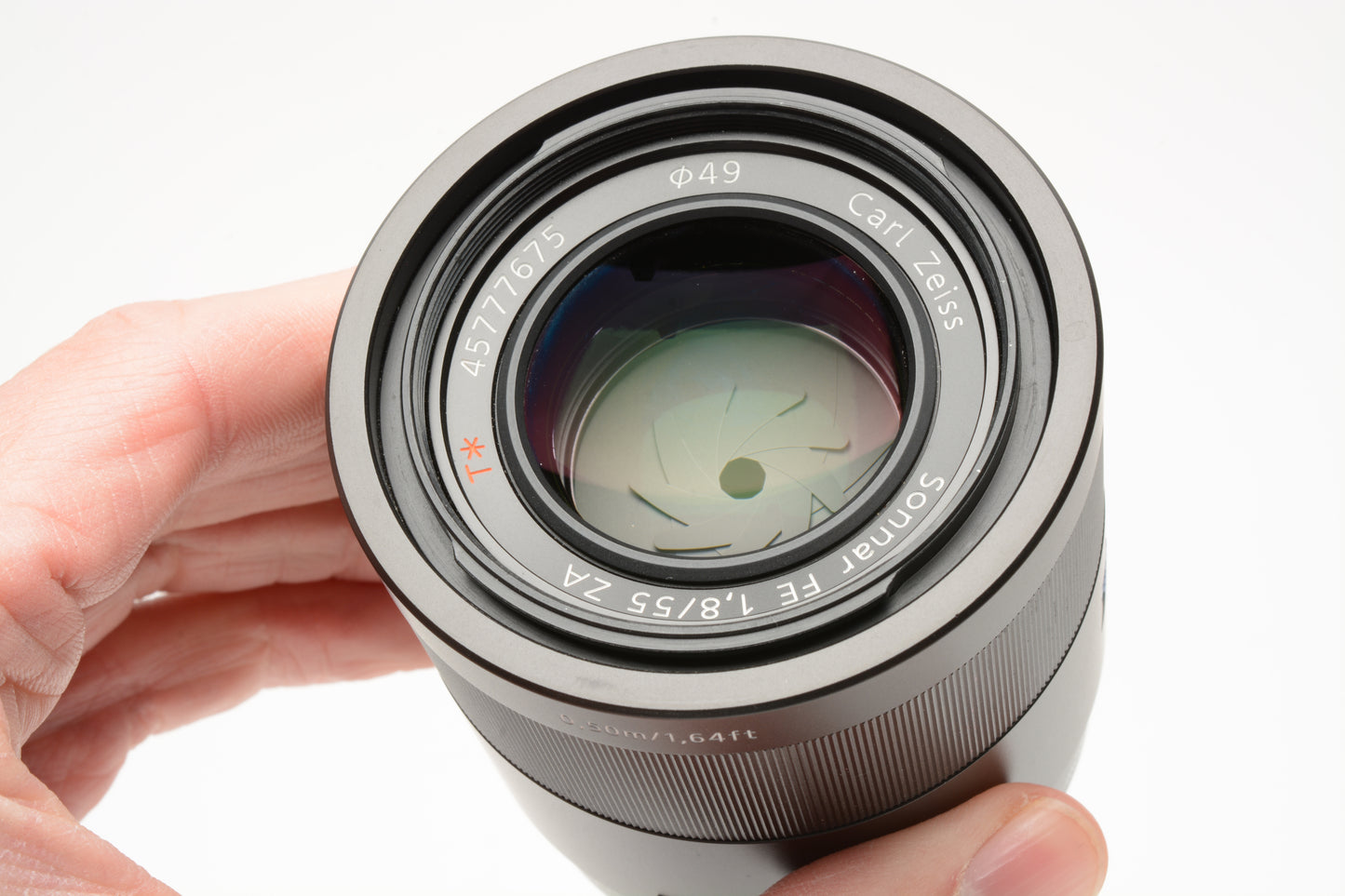 Sony FE 55mm f1.8 Sonnar T* ZA lens, hood+caps, Boxed, Mint-