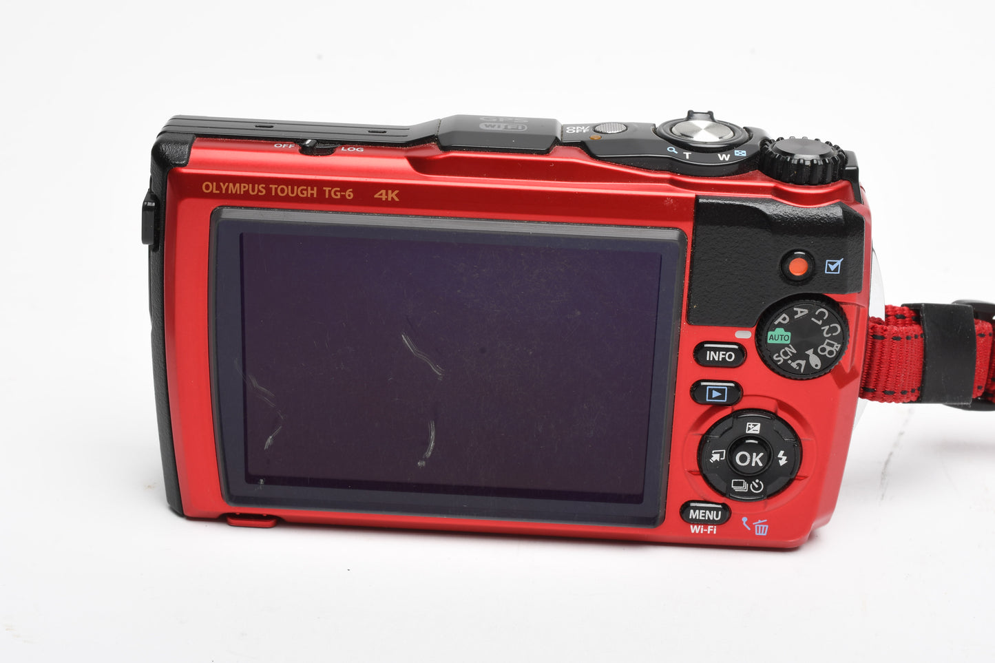 Olympus Tough TG-6 4K 12MP Digital Point&Shoot Red, Tested, Great