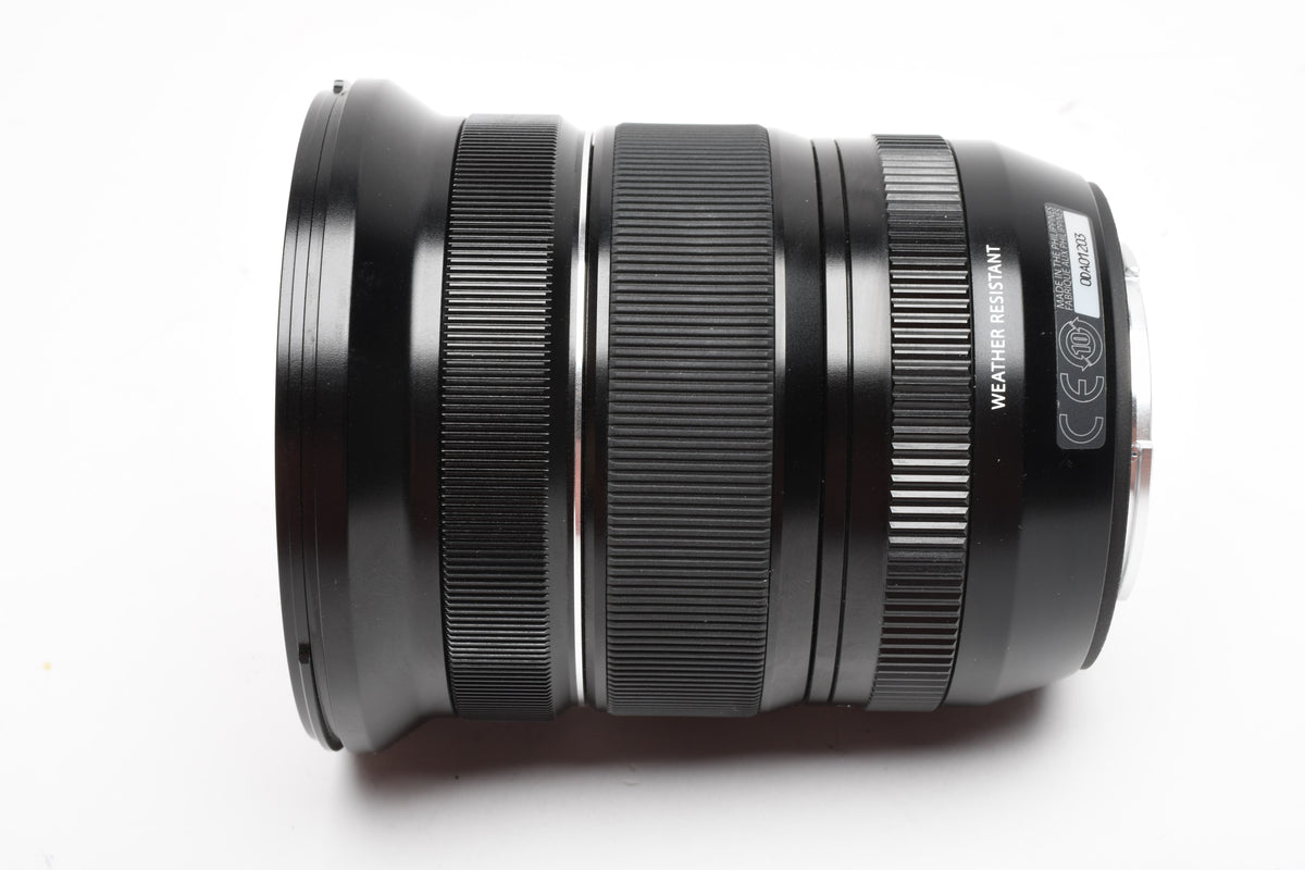 Fujifilm Fujinon XF 10-24mm f4 R OIS WR Super EBC Lens w/Caps and hood, Great!