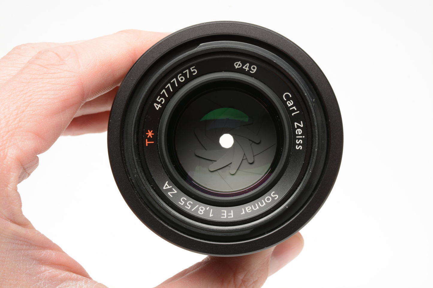 Sony FE 55mm f1.8 Sonnar T* ZA lens, hood+caps, Boxed, Mint-