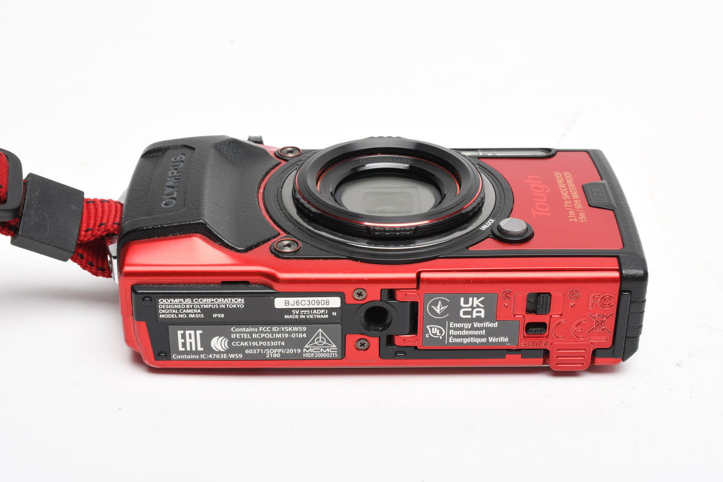 Olympus Tough TG-6 4K 12MP Digital Point&Shoot Red, Tested, Great