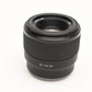 Sony 50mm f1.8 FE SEL50F18F Prime lens, Hood, Great