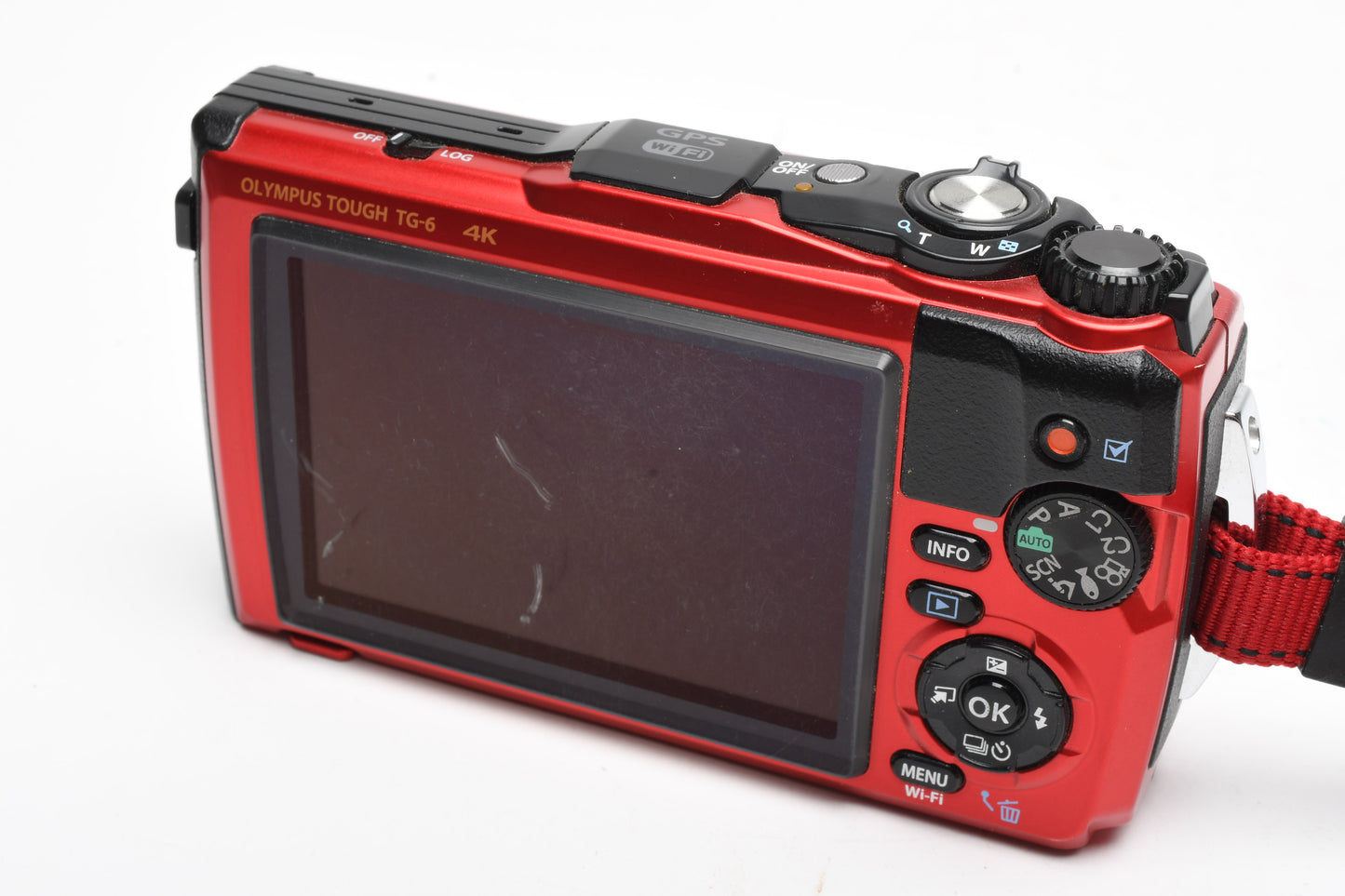 Olympus Tough TG-6 4K 12MP Digital Point&Shoot Red, Tested, Great