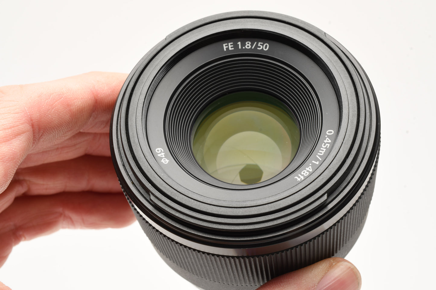 Sony 50mm f1.8 FE SEL50F18F Prime lens, Hood, Great