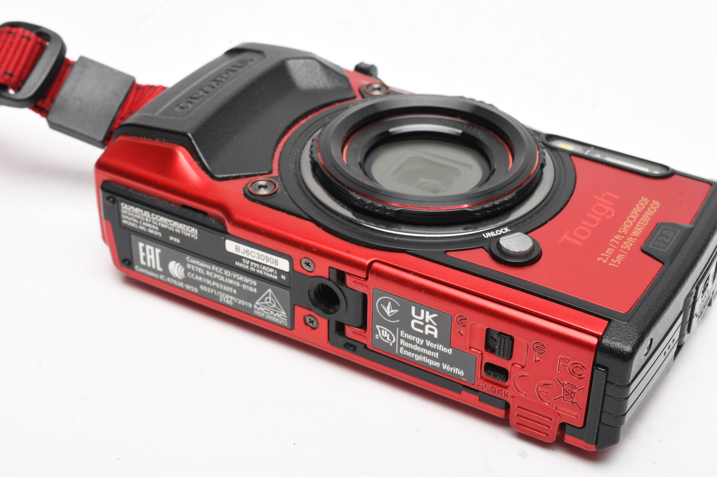 Olympus Tough TG-6 4K 12MP Digital Point&Shoot Red, Tested, Great
